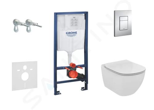 Grohe Rapid SL Sada pro závěsné WC + klozet a sedátko Ideal Standard Tesi